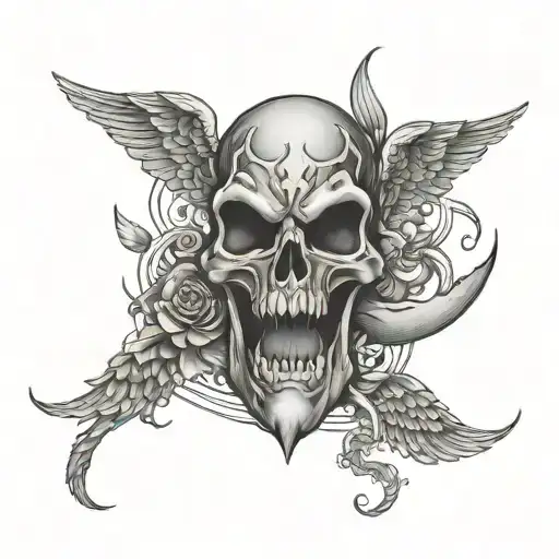 Brazilian tattoo deliver me from all evil amen tattoo design idea