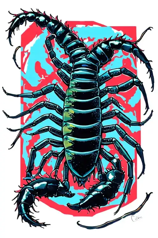 centipede tokyo ghoul style tattoo design idea