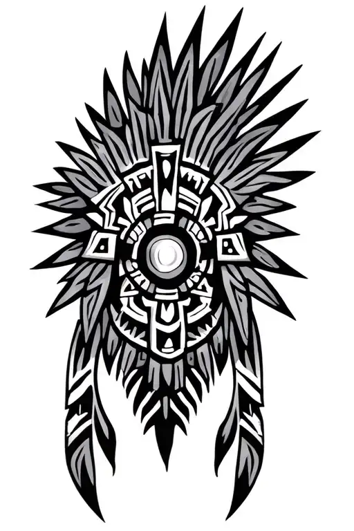 Aztec Tribal tattoo design idea