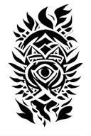 Aztec Tribal tattoo design idea