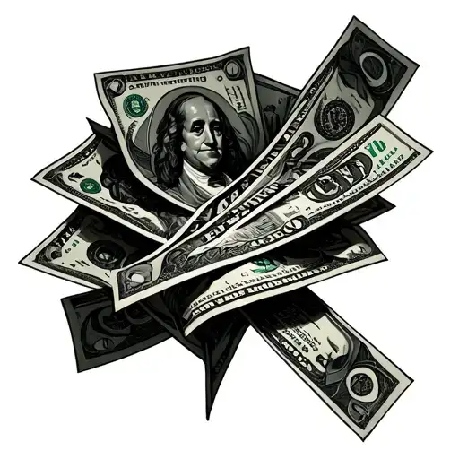 Money Over Everything  tattoo design idea