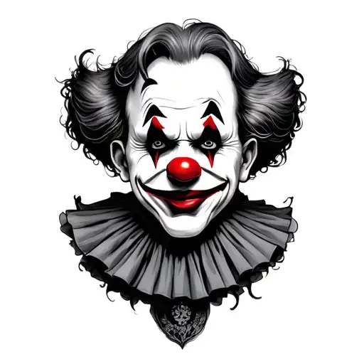 art the clown tattoo design idea
