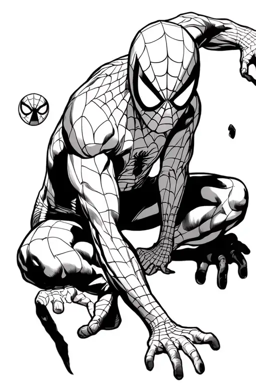spiderman peter parker tattoo design idea