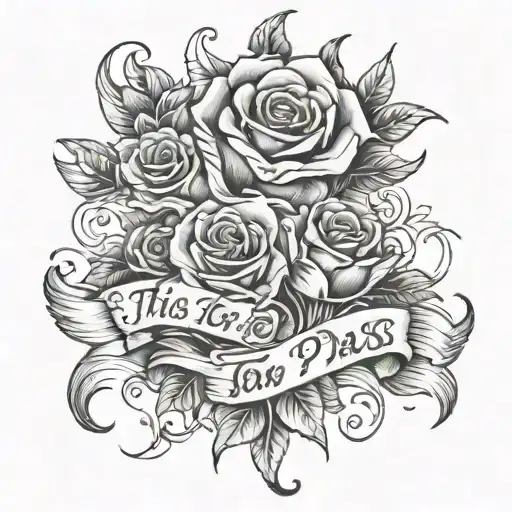 this too shall pass  tattoo design idea