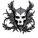 Invictus tattoo design idea