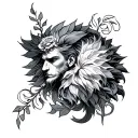 Invictus tattoo design idea