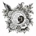 Proverbs 23:4 Verse tattoo design idea