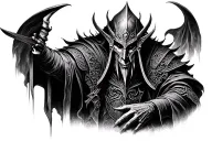 Witch king tattoo design idea