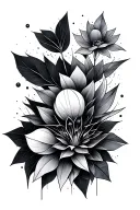 geometric reality tattoo design idea