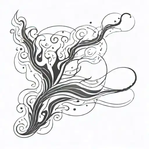 element of water tattoo design idea