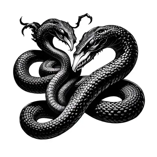 Medusa's snake from Soul Eater tattoo design idea