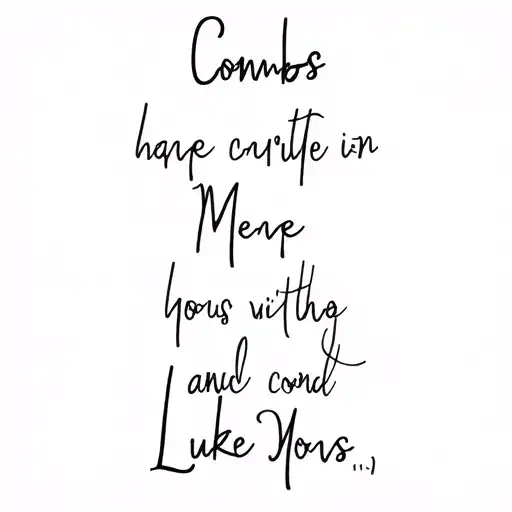 Luke Combs lyrics incorporated tattoo design idea