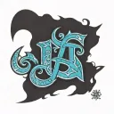 Alpha Tau Omega sign Ragnarok style tattoo design idea