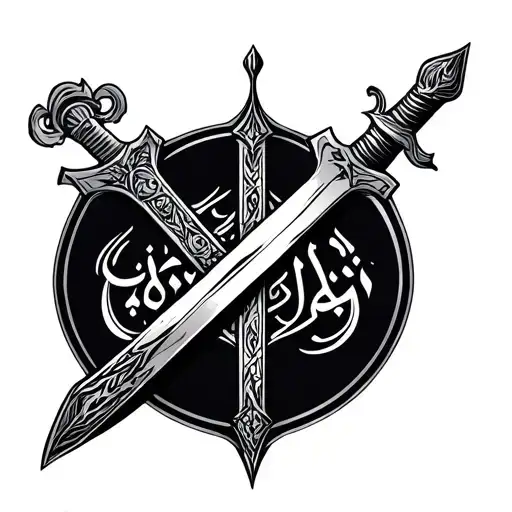Sword of imam ali sword tattoo design idea