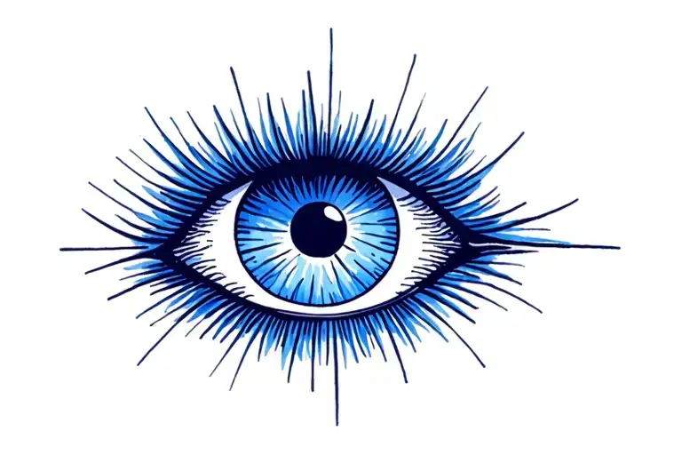 evil eye symbol tattoo design idea