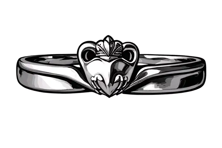 Claddagh Ring tattoo design idea