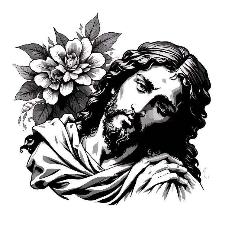 jesus tattoo design idea