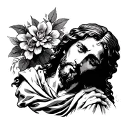 jesus tattoo design idea