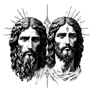 jesus tattoo design idea