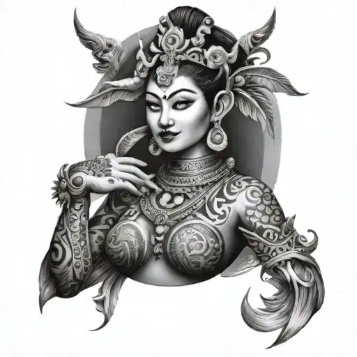 Bali tattoo design idea