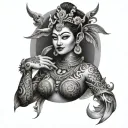 Bali tattoo design idea