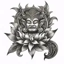 Bali tattoo design idea