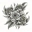 let them flowers tattoo design idea