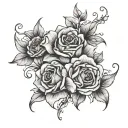 let them flowers tattoo design idea
