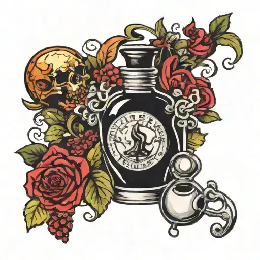 potion of life tattoo design idea