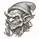 troll tattoo design idea