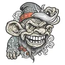 troll tattoo design idea