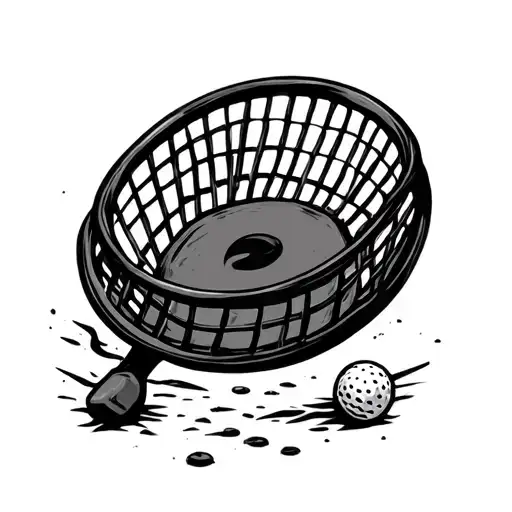 Disc Golf Basket tattoo design idea