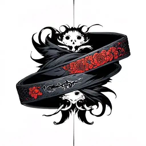 ryuks belt from death note  tattoo design idea