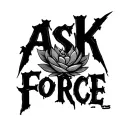 "ASKFORCE" pen writing tattoo design idea