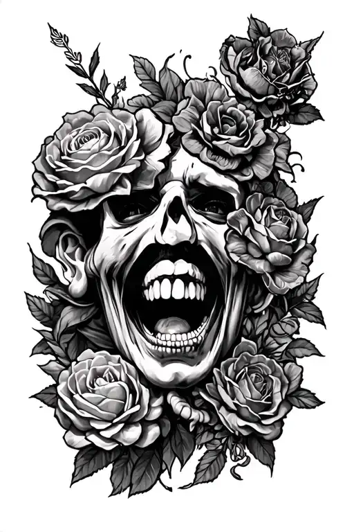 gluttony, lust, pride, greed tattoo design idea