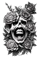 gluttony, lust, pride, greed tattoo design idea