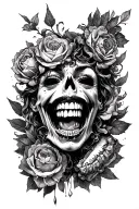 gluttony, lust, pride, greed tattoo design idea