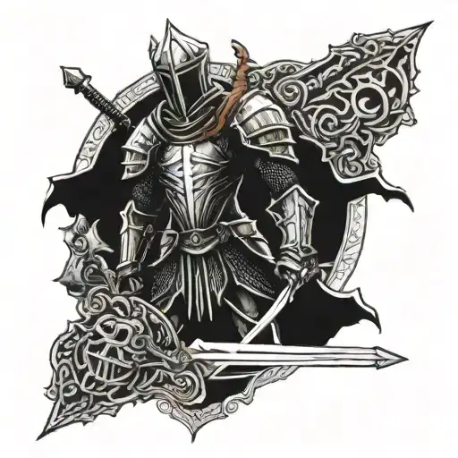 dark souls tattoo design idea