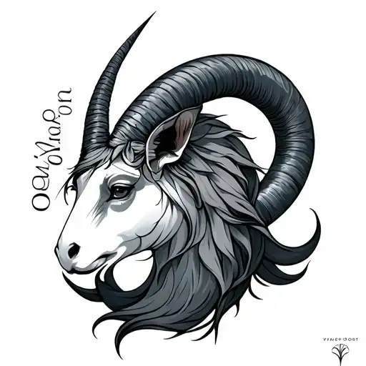 Virgo Capricorn tattoo design idea