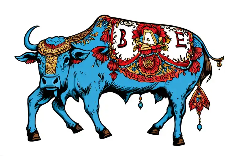 I want paul bunyons blue ox babe tattoo design idea
