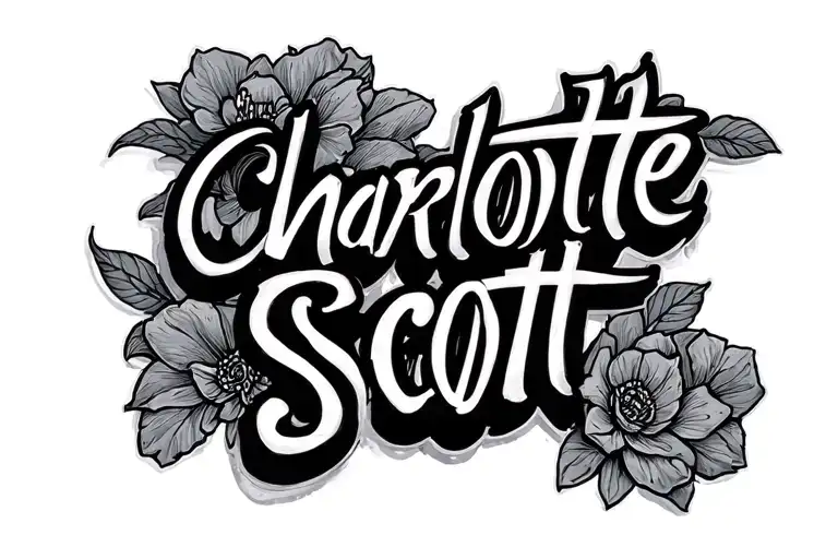 "Charlotte Scott" peanut shell tattoo design idea