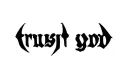 "trust god" tattoo design idea