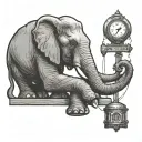 thomas edison electrocuting an elephant tattoo design idea