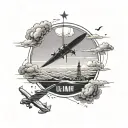 The sky is the limit b inspired is the mindset tattoo design idea
