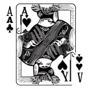 aces and eights cards arranged tattoo design idea