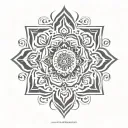 mandala design incorporating elements tattoo design idea