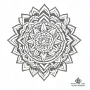 mandala design incorporating elements tattoo design idea