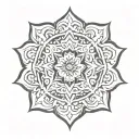 mandala design incorporating elements tattoo design idea