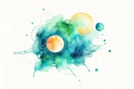 Space without large planets and a black hole tattoo design idea