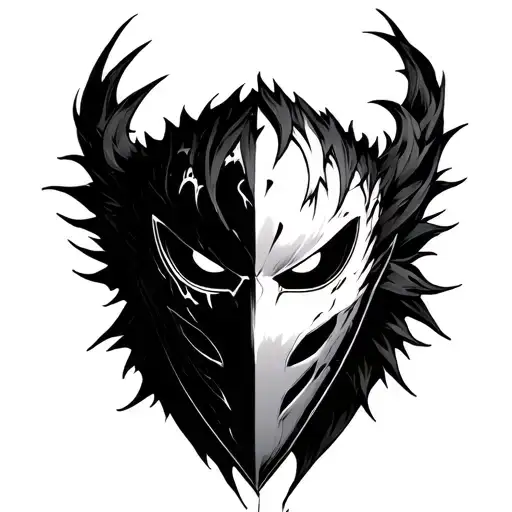 Ichigo Hollow Mask tattoo design idea